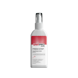 Спрей-лосьон для защиты кожи ног UNITPRO Derm Fresh Step